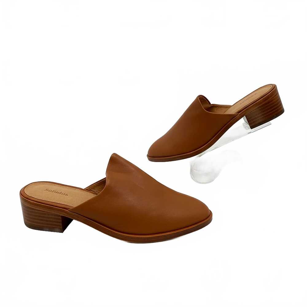 Soludos Brown Leather Mules | Women’s 7